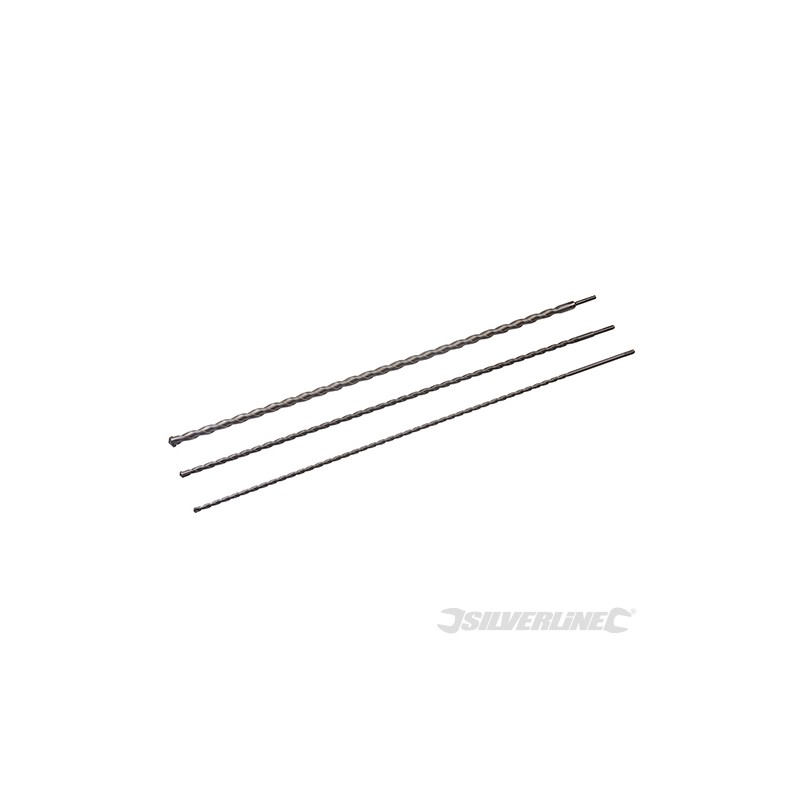 Silverline - Jeu De 3 Mèches à Maçonnerie Sds-Plus 1500mm Silverline