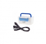 Scaldavivande elettrico con vaschetta estraibile,box pranzo blu per auto 12v 40w