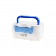 Scaldavivande elettrico estraibile, scaldino portatile box pranzo blu