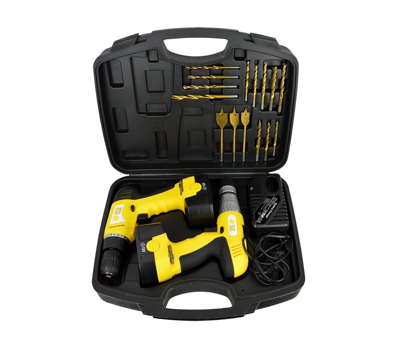 Coppia Trapano Avvitatore 18v Cordless Doppia Batteria In Valigetta 11 class=img-responsive